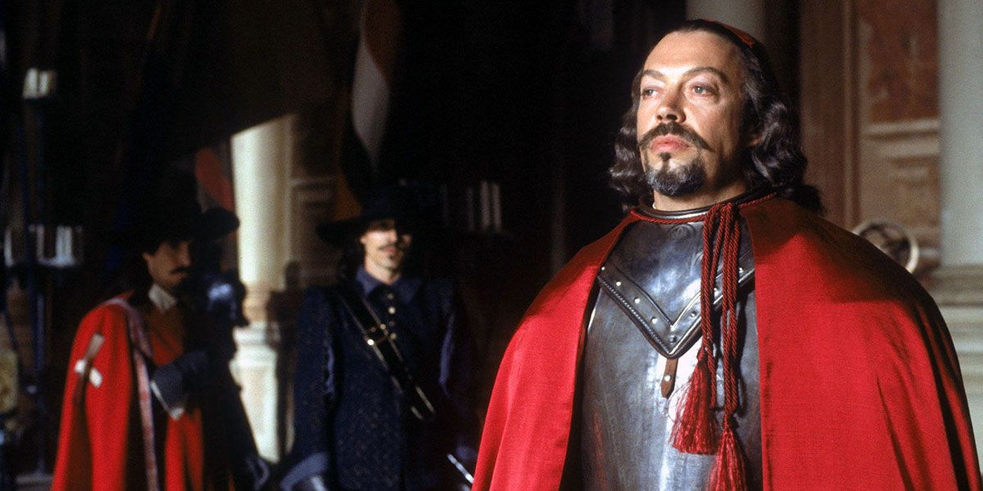 Tim Curry as Cardinal Richelieu in The Three Musketeers